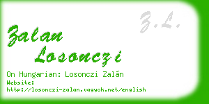zalan losonczi business card